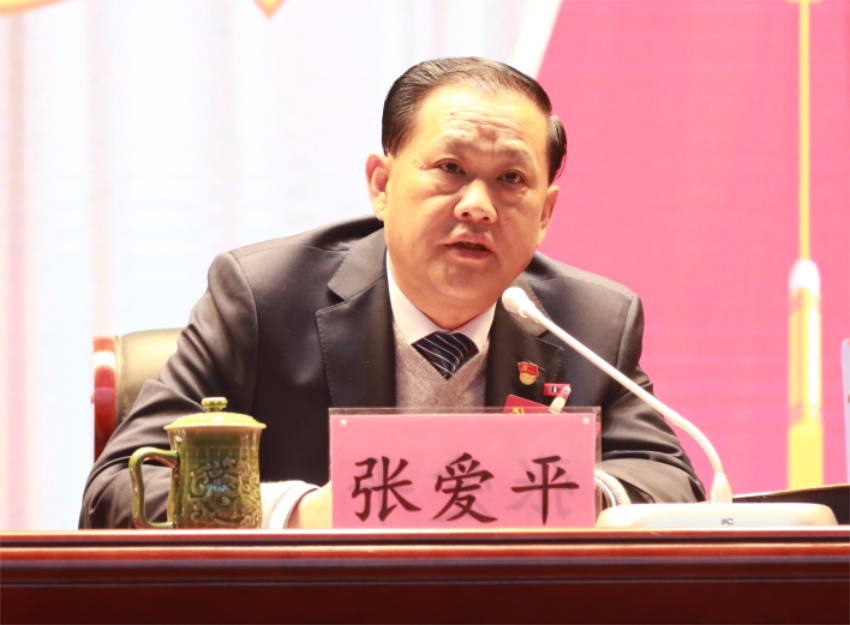 张爱平同志宣读中共中国体育竞猜网第一届党委成员分工及纪委成员分工
